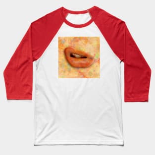 Flowery mouth Baseball T-Shirt